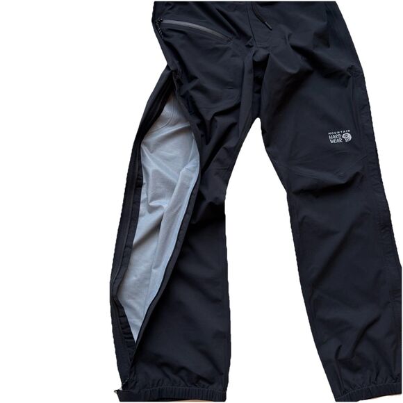 Mountain Hardwear Women’s Small Short Black Stretch Ozonic Pants Waterproof - Picture 7 of 16